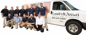 Landry & Arcari expert carpeting installation team.